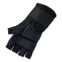 Proflex 910 Half-finger Impact Gloves + Wrist Support, Black, Medium, Pair, Ships In 1-3 Business Days