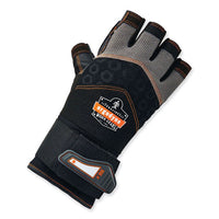 Proflex 910 Half-finger Impact Gloves + Wrist Support, Black, X-large, Pair, Ships In 1-3 Business Days