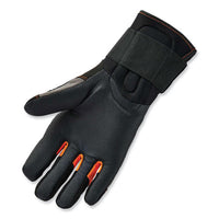 Proflex 9012 Certified Av Gloves + Wrist Support, Black, Small, Pair, Ships In 1-3 Business Days