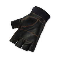 Proflex 901 Half-finger Leather Impact Gloves, Black, Small, Pair, Ships In 1-3 Business Days