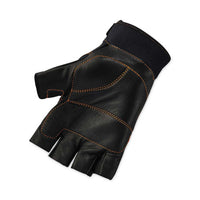 Proflex 901 Half-finger Leather Impact Gloves, Black, X-large, Pair, Ships In 1-3 Business Days