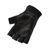 Proflex 901 Half-finger Leather Impact Gloves, Black, X-large, Pair, Ships In 1-3 Business Days