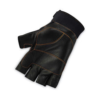 Proflex 901 Half-finger Leather Impact Gloves, Black, 2x-large, Pair, Ships In 1-3 Business Days