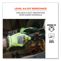 Proflex 7041 Ansi A4 Nitrile-coated Cr Gloves, Lime, Small, Pair, Ships In 1-3 Business Days
