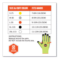 Proflex 7041 Ansi A4 Nitrile-coated Cr Gloves, Lime, Small, Pair, Ships In 1-3 Business Days
