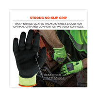 Proflex 7041 Ansi A4 Nitrile-coated Cr Gloves, Lime, Large, Pair , Ships In 1-3 Business Days