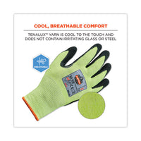 Proflex 7041 Ansi A4 Nitrile-coated Cr Gloves, Lime, Large, Pair , Ships In 1-3 Business Days