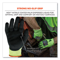 Proflex 7041 Ansi A4 Nitrile-coated Cr Gloves, Lime, X-large, Pair, Ships In 1-3 Business Days