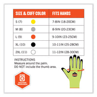 Proflex 7041-case Ansi A4 Nitrile Coated Cr Gloves, Lime, X-large, 144 Pairs/carton, Ships In 1-3 Business Days