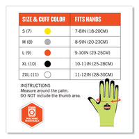 Proflex 7041-case Ansi A4 Nitrile Coated Cr Gloves, Lime, 2x-large, 144 Pairs/carton, Ships In 1-3 Business Days