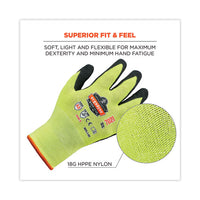 Proflex 7021 Hi-vis Nitrile-coated Cr Gloves, Lime, Large, 144 Pairs/carton, Ships In 1-3 Business Days