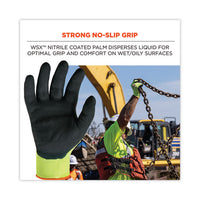 Proflex 7021 Hi-vis Nitrile-coated Cr Gloves, Lime, Large, 144 Pairs/carton, Ships In 1-3 Business Days