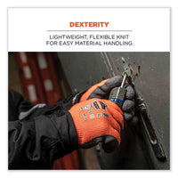Proflex 7401-case Coated Lightweight Winter Gloves, Orange, 2x-large, 144 Pairs/carton, Ships In 1-3 Business Days