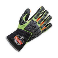 Proflex 925f(x) Standard Dorsal Impact-reducing Gloves, Black/lime, Small, Pair, Ships In 1-3 Business Days