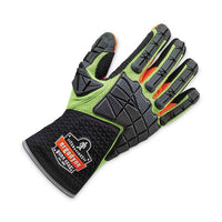 Proflex 925f(x) Standard Dorsal Impact-reducing Gloves, Black/lime, Large, Pair, Ships In 1-3 Business Days