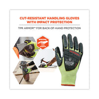 Proflex 7141 Ansi A4 Dir Nitrile-coated Cr Gloves, Lime, Small, Pair, Ships In 1-3 Business Days