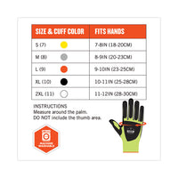 Proflex 7141 Ansi A4 Dir Nitrile-coated Cr Gloves, Lime, Medium, Pair, Ships In 1-3 Business Days