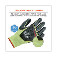 Proflex 7141 Ansi A4 Dir Nitrile-coated Cr Gloves, Lime, Large, Pair, Ships In 1-3 Business Days