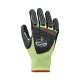 Proflex 7141 Ansi A4 Dir Nitrile-coated Cr Gloves, Lime, Large, Pair, Ships In 1-3 Business Days