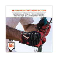 Proflex 812cr6 Ansi A6 Utility And Cr Gloves, Black, Large, Pair, Ships In 1-3 Business Days