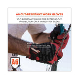 Proflex 812cr6 Ansi A6 Utility And Cr Gloves, Black, Large, Pair, Ships In 1-3 Business Days