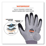Proflex 7501-case Coated Waterproof Winter Gloves, Gray, Small, 144 Pairs/carton, Ships In 1-3 Business Days