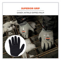 Proflex 7501-case Coated Waterproof Winter Gloves, Gray, Small, 144 Pairs/carton, Ships In 1-3 Business Days