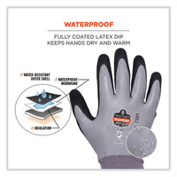 Proflex 7501-case Coated Waterproof Winter Gloves, Gray, Large, 144 Pairs/carton, Ships In 1-3 Business Days