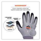 Proflex 7501-case Coated Waterproof Winter Gloves, Gray, Large, 144 Pairs/carton, Ships In 1-3 Business Days