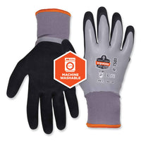 Proflex 7501-case Coated Waterproof Winter Gloves, Gray, X-large, 144 Pairs/carton, Ships In 1-3 Business Days