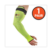 Proflex 7941-pr Cr Protective Arm Sleeve, 22", Lime, Pair, Ships In 1-3 Business Days