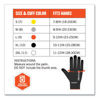 Proflex 7001 Nitrile-coated Gloves, Black, 2x-large, Pair, Ships In 1-3 Business Days