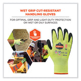 Proflex 7021 Hi-vis Nitrile-coated Cr Gloves, Lime, Medium Pair, Ships In 1-3 Business Days