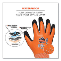 Proflex 7551-case Ansi A5 Coated Waterproof Cr Gloves, Orange, Large, 144 Pairs/carton, Ships In 1-3 Business Days