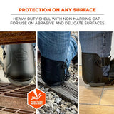 Proflex 360 Hard Shell Hinged Knee Pads W/non-marring Cap, Buckle, One Size Fits Most, Black, Pair, Ships In 1-3 Bus Days