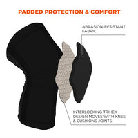 Proflex 525 Lightweight Padded Knee Sleeves, Slip-on, Medium/large, Black, Pair, Ships In 1-3 Business Days