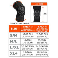 Proflex 550 Padded Knee Sleeves With 3-layer Foam Cap, Slip-on, Small/medium, Black, Pair, Ships In 1-3 Business Days