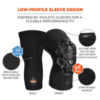Proflex 550 Padded Knee Sleeves With 3-layer Foam Cap, Slip-on, Medium/large, Black, Pair, Ships In 1-3 Business Days