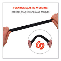 Squids 3105 Tool Lanyard W/aluminum Carabiner+cinch-loop, 15lb Max Work Cap,32" To 48",black,10/pk,ships In 1-3 Business Days