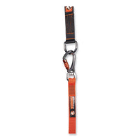 Squids 3149 Tool Lanyard With Xl + Swivel Carabiners, 80 Lb Max Work Capacity, 76", Orange/black, Ships In 1-3 Business Days