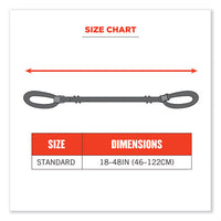 Squids 3150 Elastic Lanyard With Buckle, 2 Lb Max Working Capacity, 18" To 48" Long, Lime, Ships In 1-3 Business Days