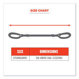 Squids 3150 Elastic Lanyard With Buckle, 2 Lb Max Working Capacity, 18" To 48" Long, Lime, Ships In 1-3 Business Days