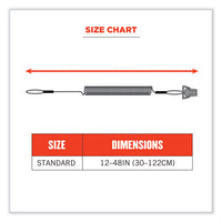 Squids 3158 Coiled Lanyard With Clamp, 2 Lb Max Working Capacity, 12" To 48" Long, Lime, Ships In 1-3 Business Days