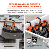 Squids 3178 Locking Aerial Bucket Hook, Tethering Pt, 8.27 X 6.69 X 2.17, Black/orange, Supports 40 Lbs,ships In 1-3 Bus Days