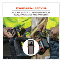 Squids 5541 Handheld Barcode Scanner Holster W/belt Clip, 2 Comp, 2.75 X 3.5 X 7.3, Polyester,gray,ships In 1-3 Business Days