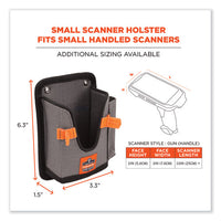 Squids 5543 Handheld Barcode Scanner Mount Holder W/fastener Straps, 2 Comp, 3.5 X 1.5 X 6.3, Gray,ships In 1-3 Business Days