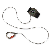 Squids 3002 Retractable Lanyard W/carabiner+belt-loop Anchor, 2 Lb Max Work Cap, 6" To 48", Gray, Ships In 1-3 Business Days