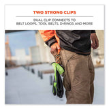 Squids 3420 Dual Clip Swivel Glove Clip Holder, 1 X 0.6 X 5.5, Acetal Copolymer, Red, Ships In 1-3 Business Days