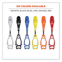 Squids 3420 Dual Clip Swivel Glove Clip Holder, 1 X 0.6 X 5.5, Acetal Copolymer, Black, 100/pack, Ships In 1-3 Business Days