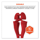 Squids 3420 Dual Clip Swivel Glove Clip Holder, 1 X 0.6 X 5.5, Acetal Copolymer, Red,100/pack, Ships In 1-3 Business Days